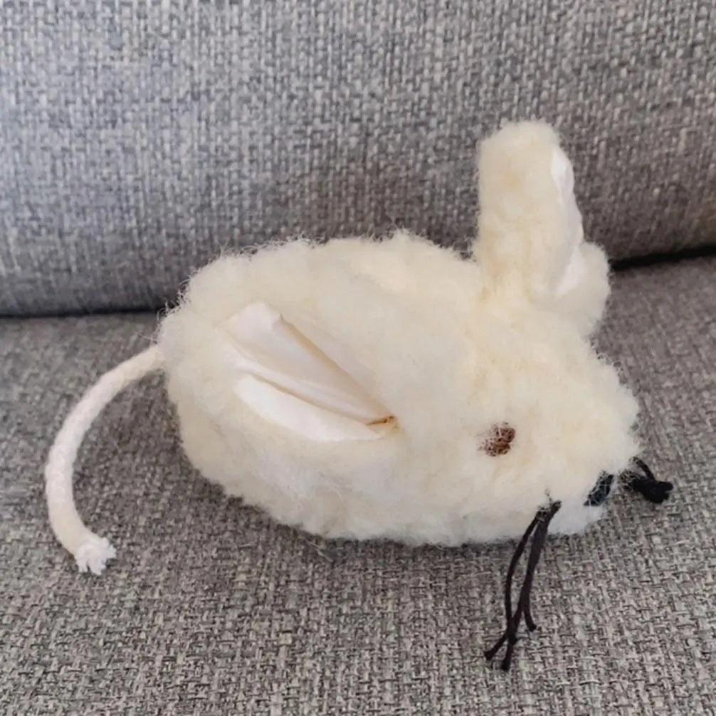 Petite souris en laine vierge Sassoupi 