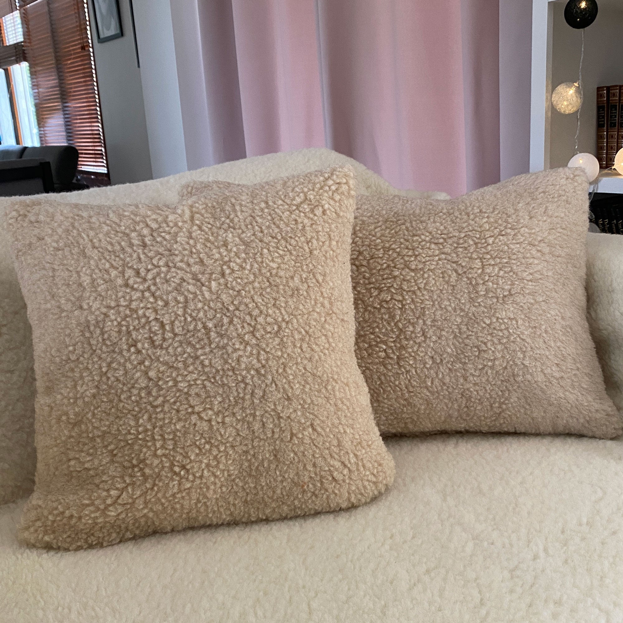 Oreiller en pure laine et coton Sassoupo - 40x40cm 