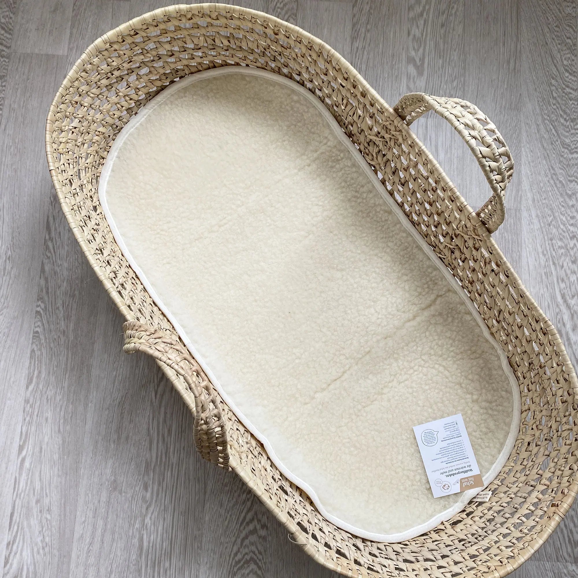 Protège-matelas couffin en laine vierge Sassoupi 42 x 80cm 