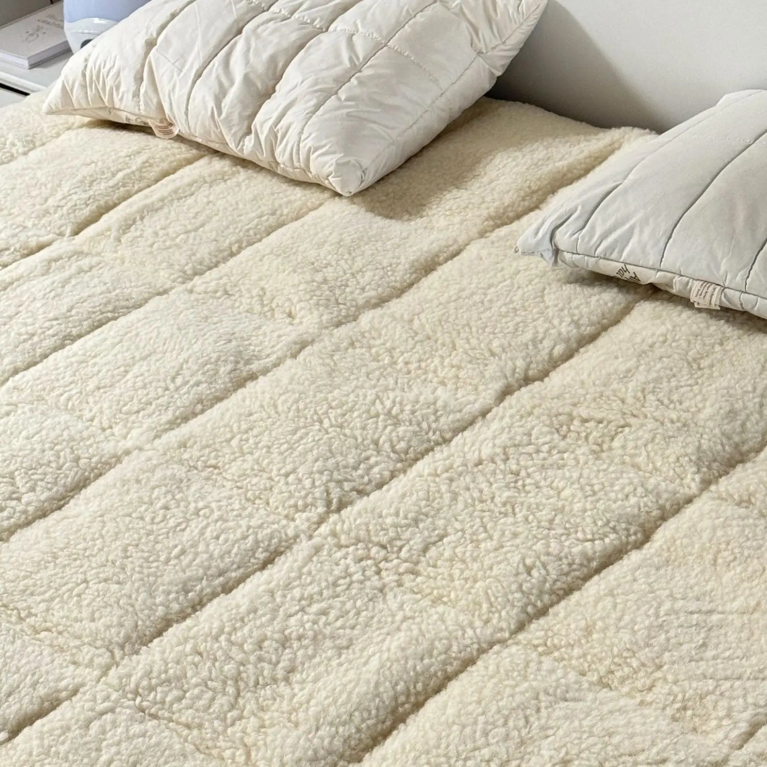 Surmatelas épais en laine bio & coton Sassoupi - 140x200 cm