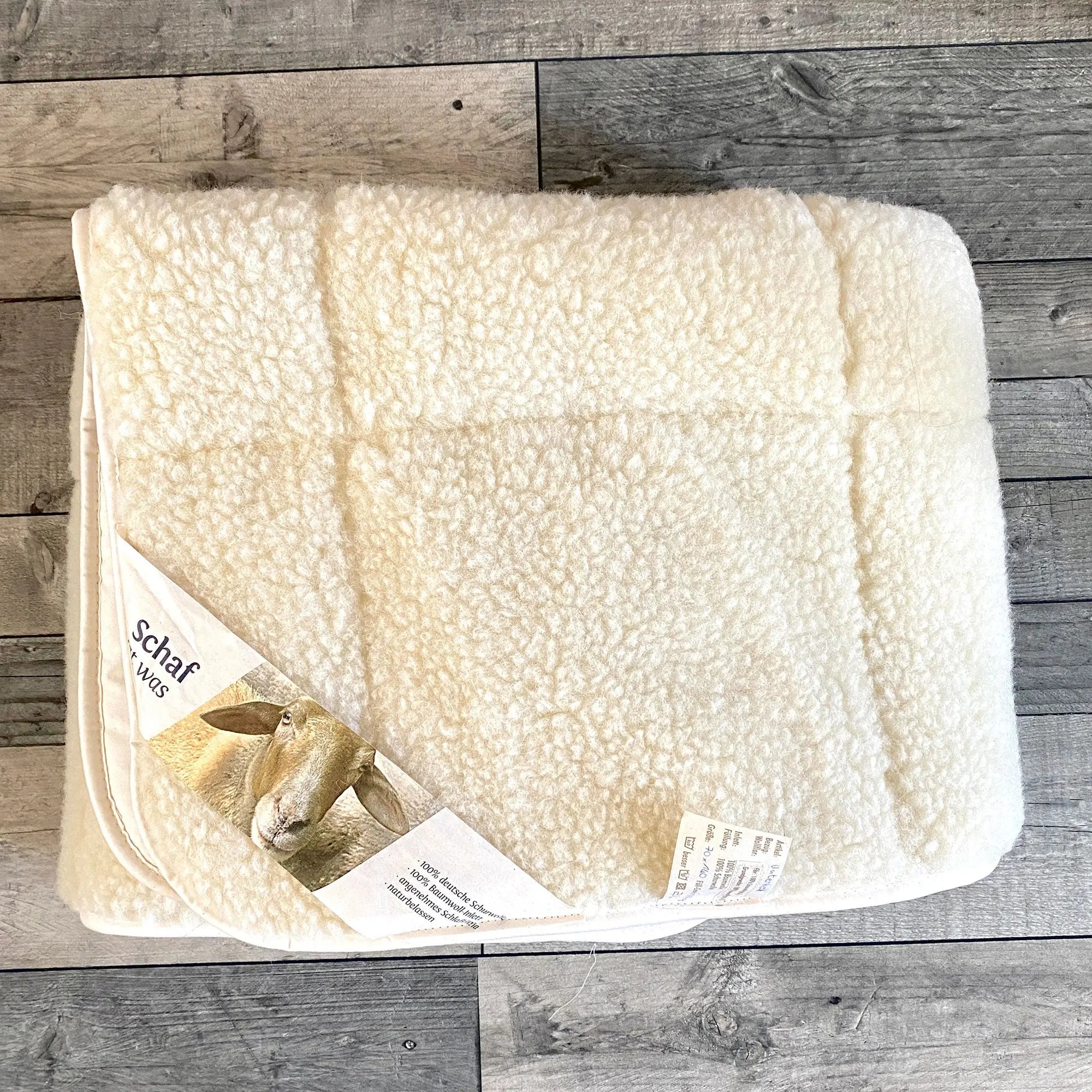 Surmatelas en laine & coton Sassoupi - 70x140cm 