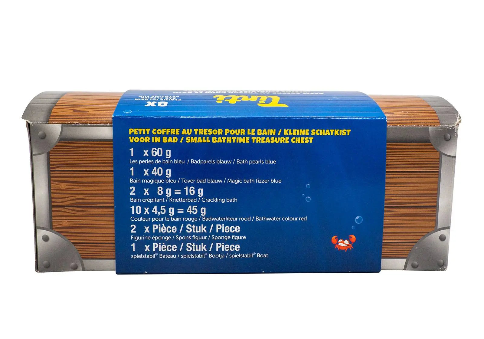 Coffre au trésor pour le Bain avec 8 produits Tinti - Lilinappy