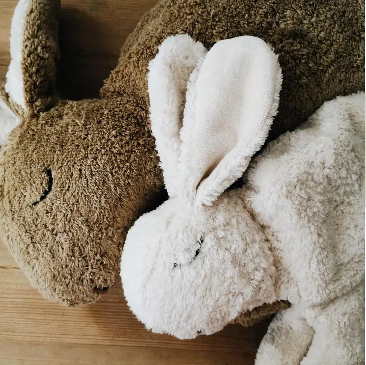 Doudou bouillotte en coton bio & laine Senger Naturwelt - Lapin 