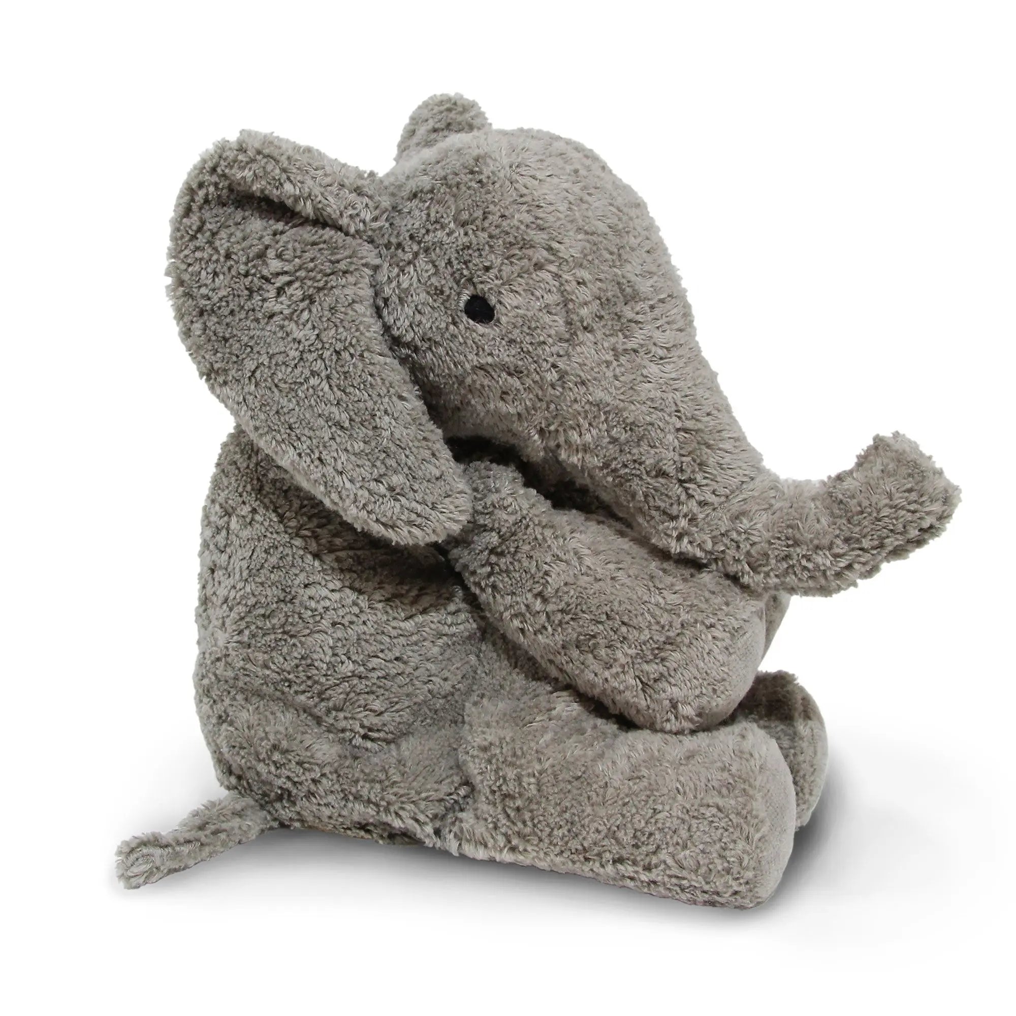 Doudou bouillotte en coton bio & laine Senger Naturwelt - Éléphant gris 