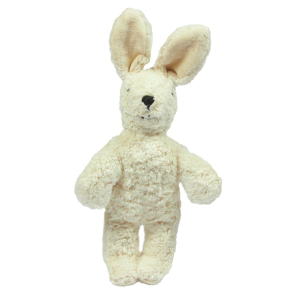 Doudou bébé lapin en coton bio & laine Senger Naturwelt 