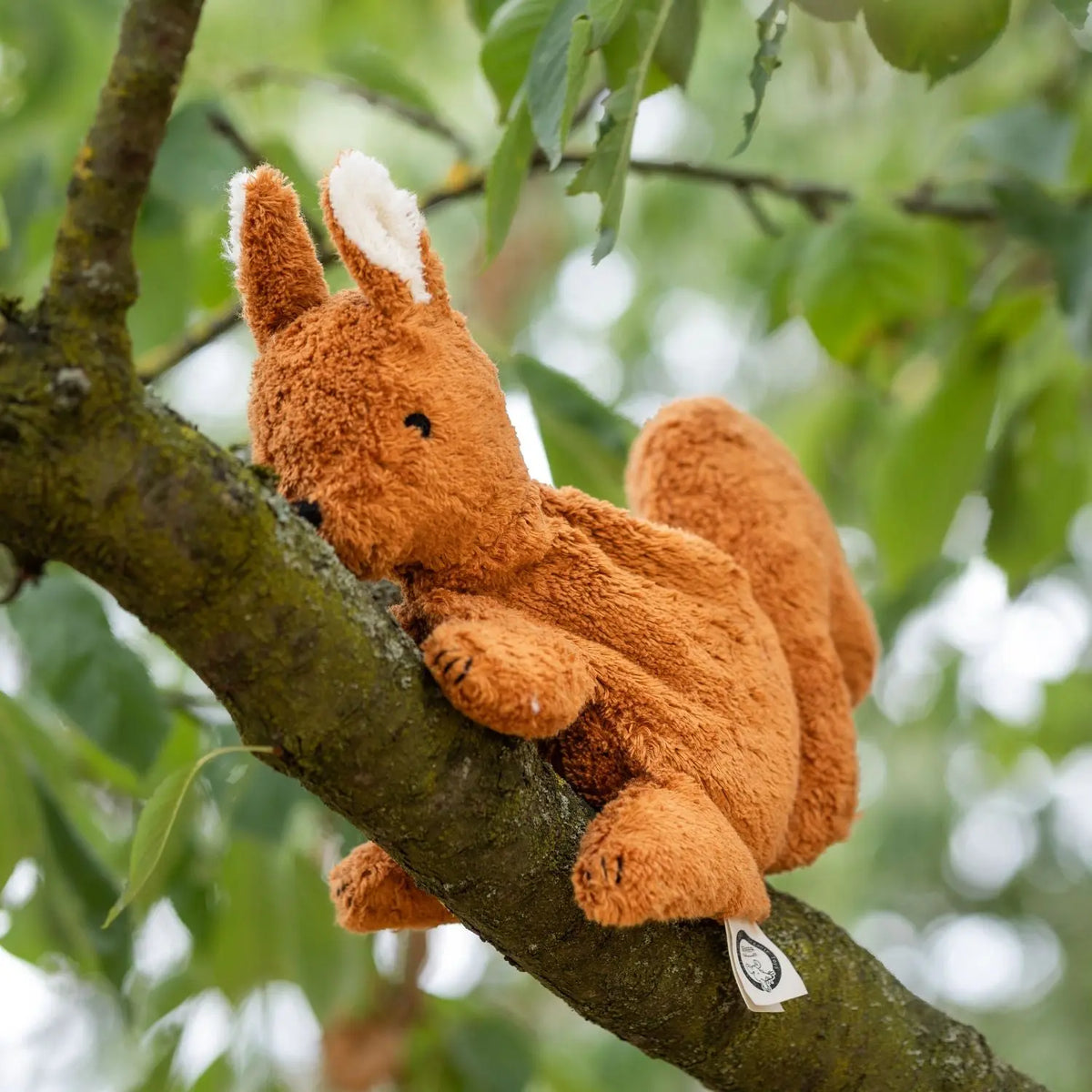 Doudou bouillotte en coton bio Senger Naturwelt - Ecureuil