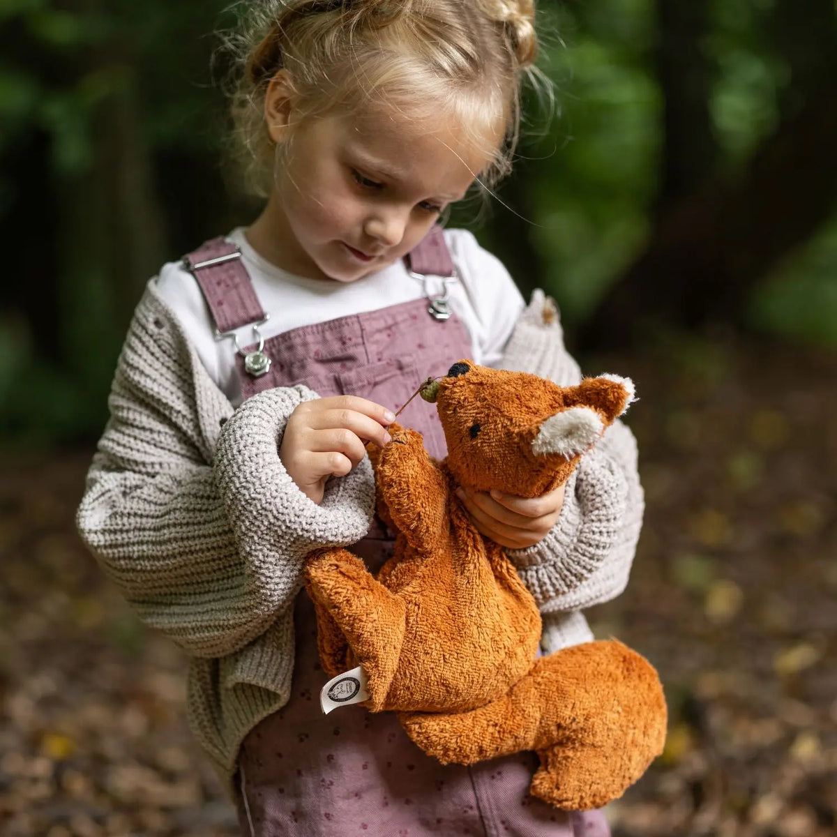Doudou bouillotte en coton bio Senger Naturwelt - Ecureuil