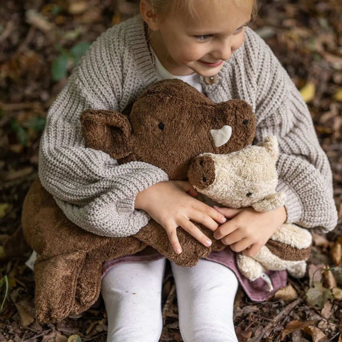 Doudou bouillotte en coton bio Senger Naturwelt - Sanglier