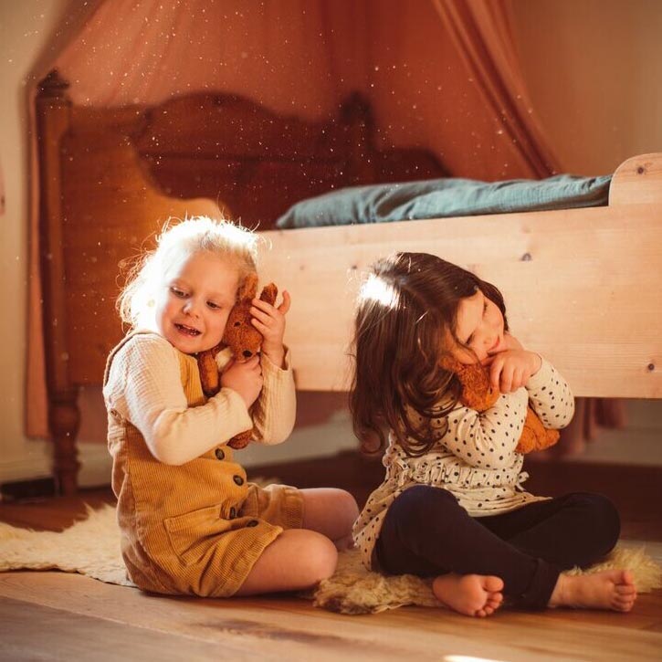 Doudou bébé renard en coton bio & laine Senger Naturwelt 