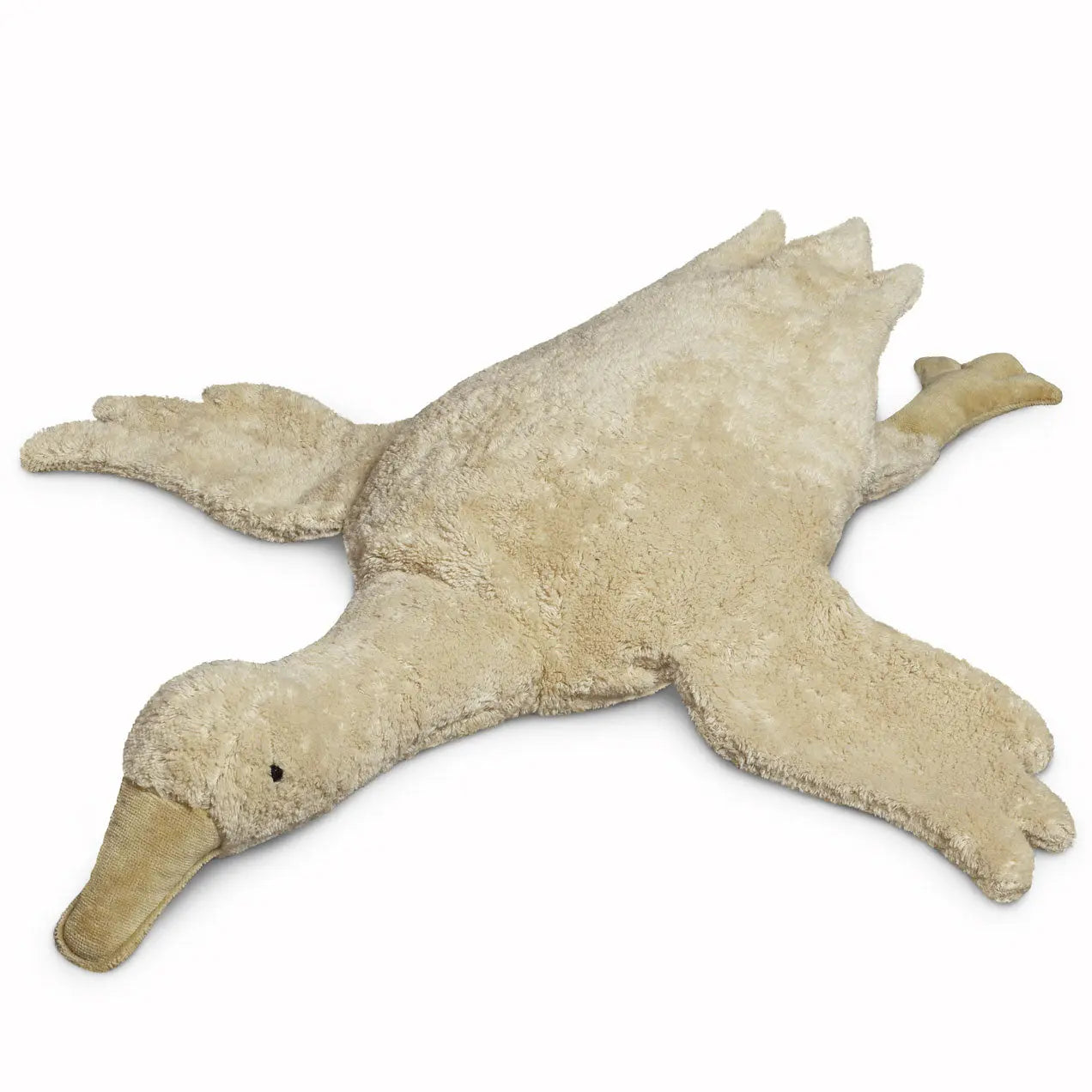 Doudou bouillotte en coton bio & laine Senger Naturwelt - Grande oie sable 