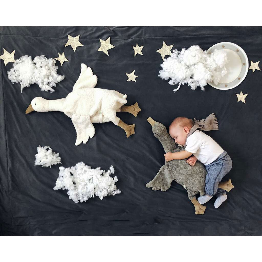 Doudou bouillotte Oie Grise Senger Naturwelt – Large - Lilinappy