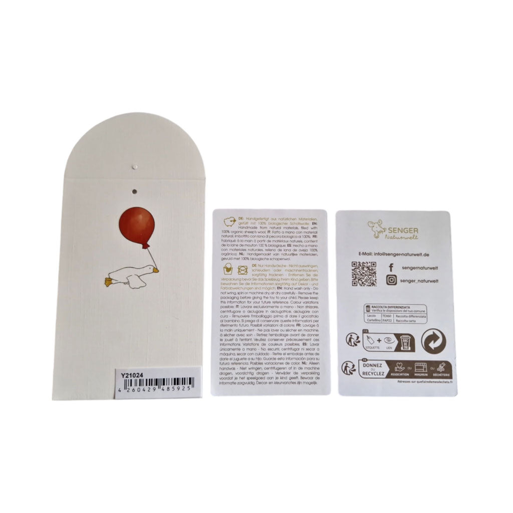 Doudou bouillotte Oie Senger Naturwelt – Large - Lilinappy