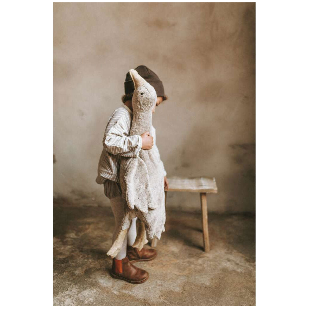 Doudou bouillotte Oie Grise Senger Naturwelt – Large - Lilinappy