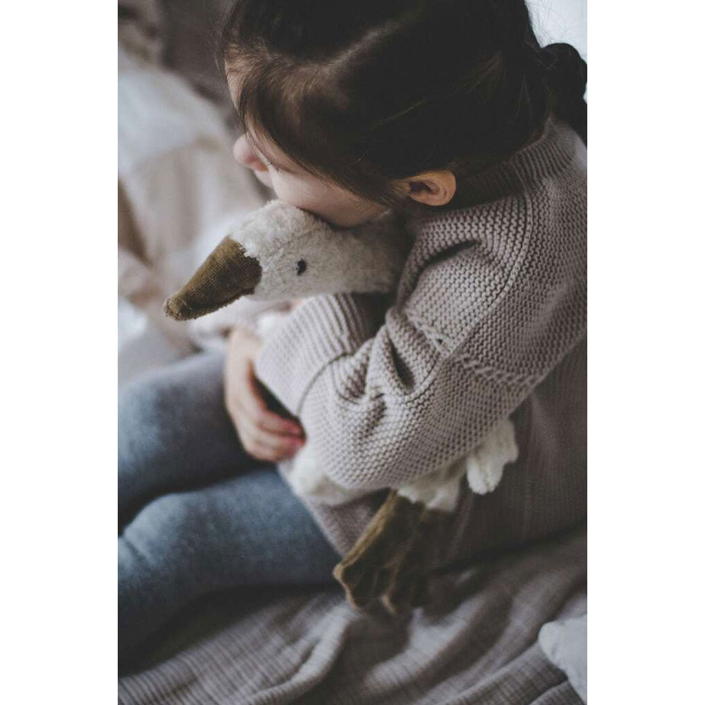 Doudou bouillotte Oie Senger Naturwelt - Blanc - Lilinappy