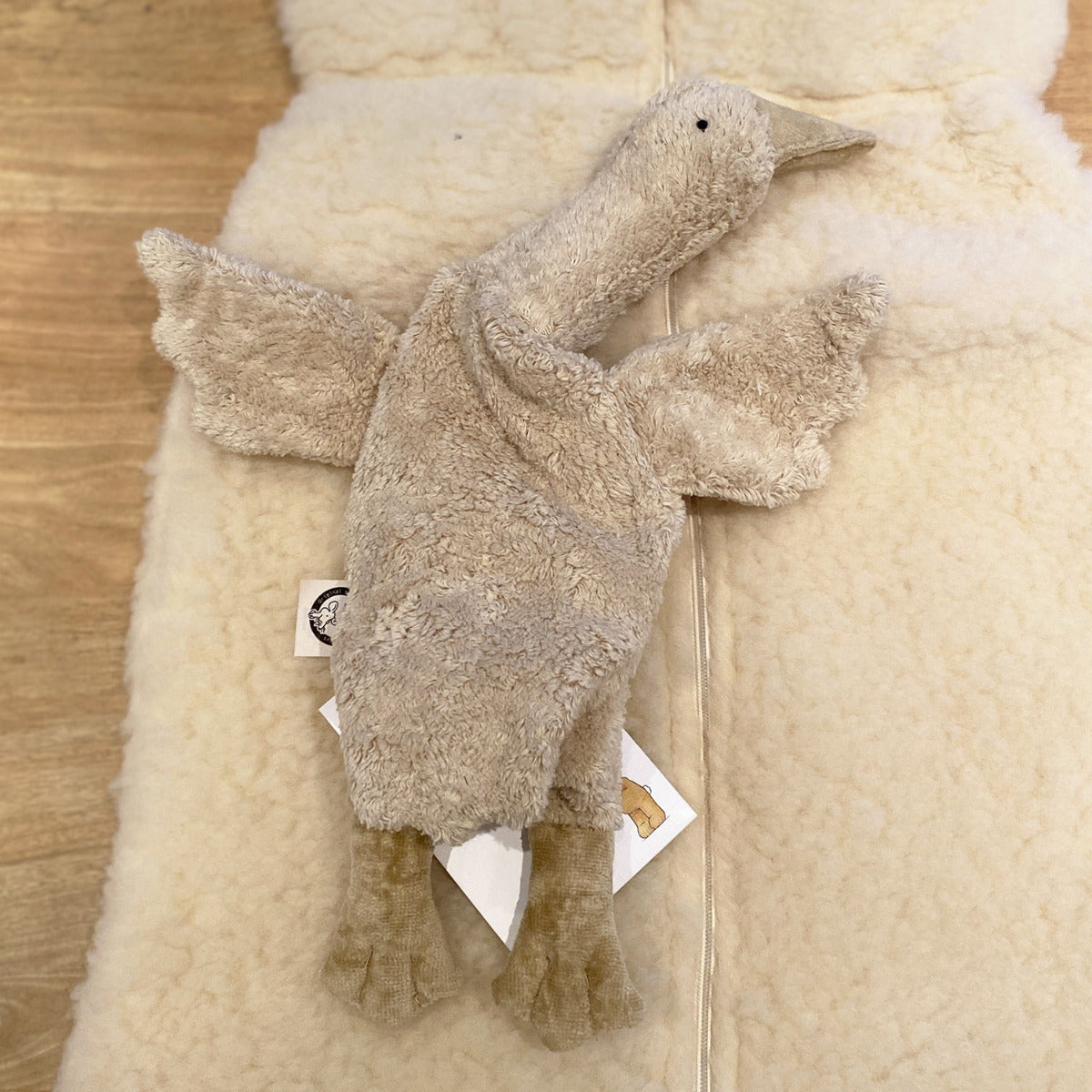 Doudou bouillotte Oie Senger Naturwelt - Sable
