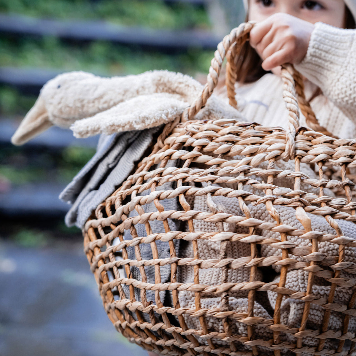 Doudou bouillotte Oie Senger Naturwelt - Sable - Lilinappy