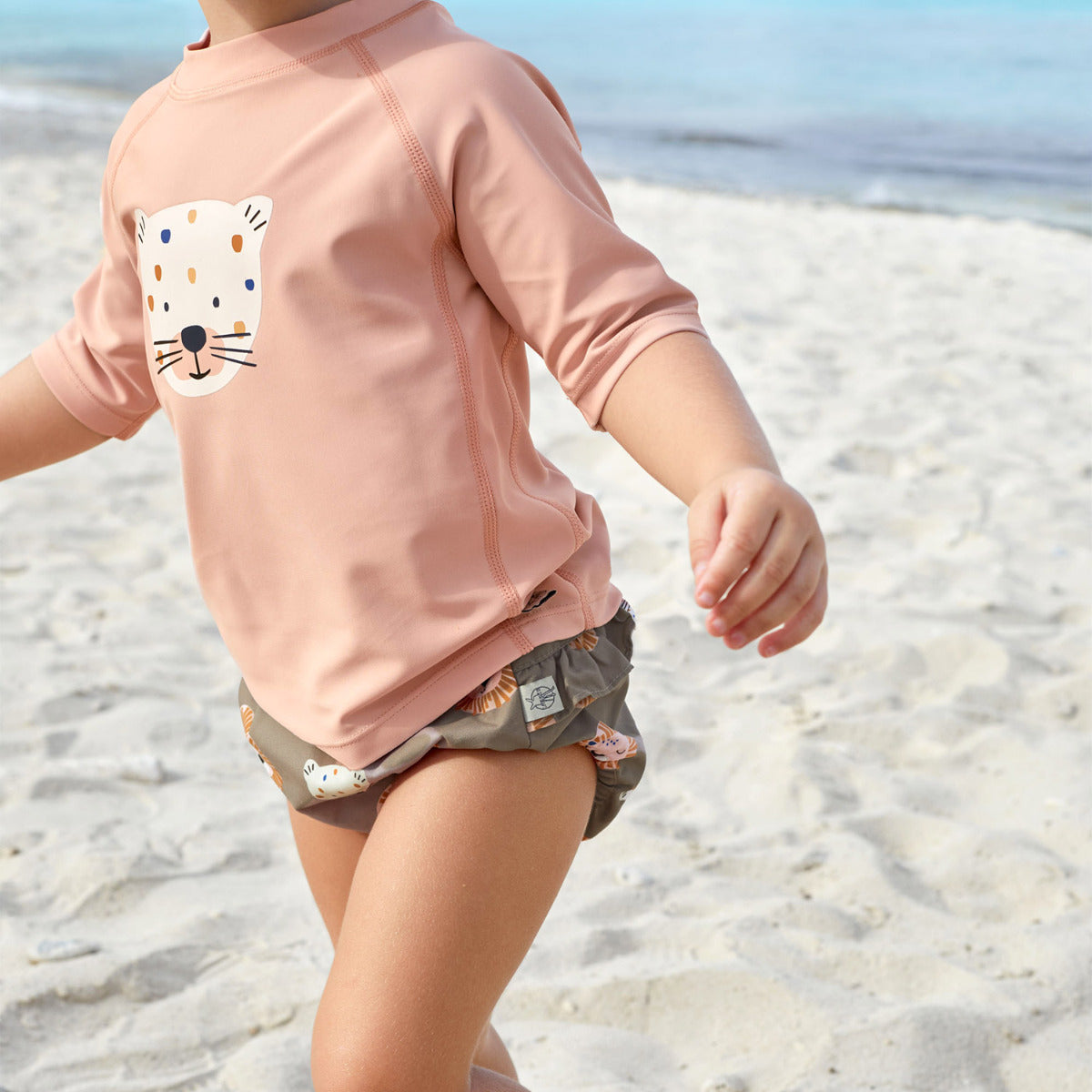 Couche de bain Lässig - Wild Cats choco - Lilinappy