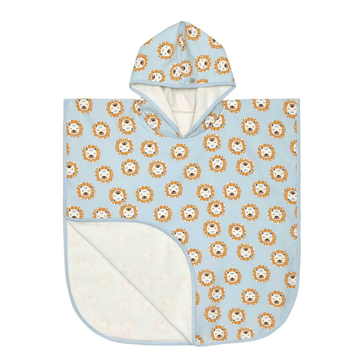 Poncho de plage anti-UV Lässig Lion powder blue