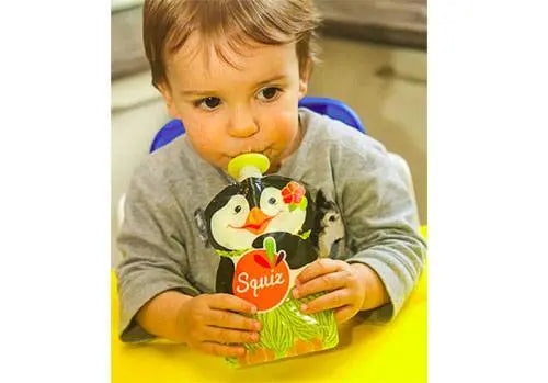 Lot de 3 gourdes Réutilisables pour compotes et purées Squiz