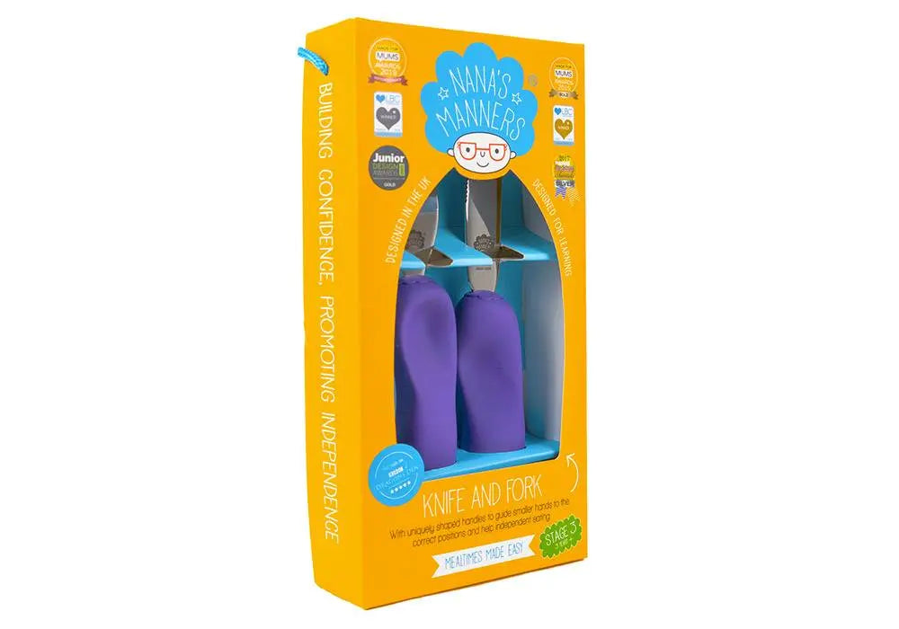 Couverts pour les enfants + 3 ans Nana's Manners - Violet Nana's Manners