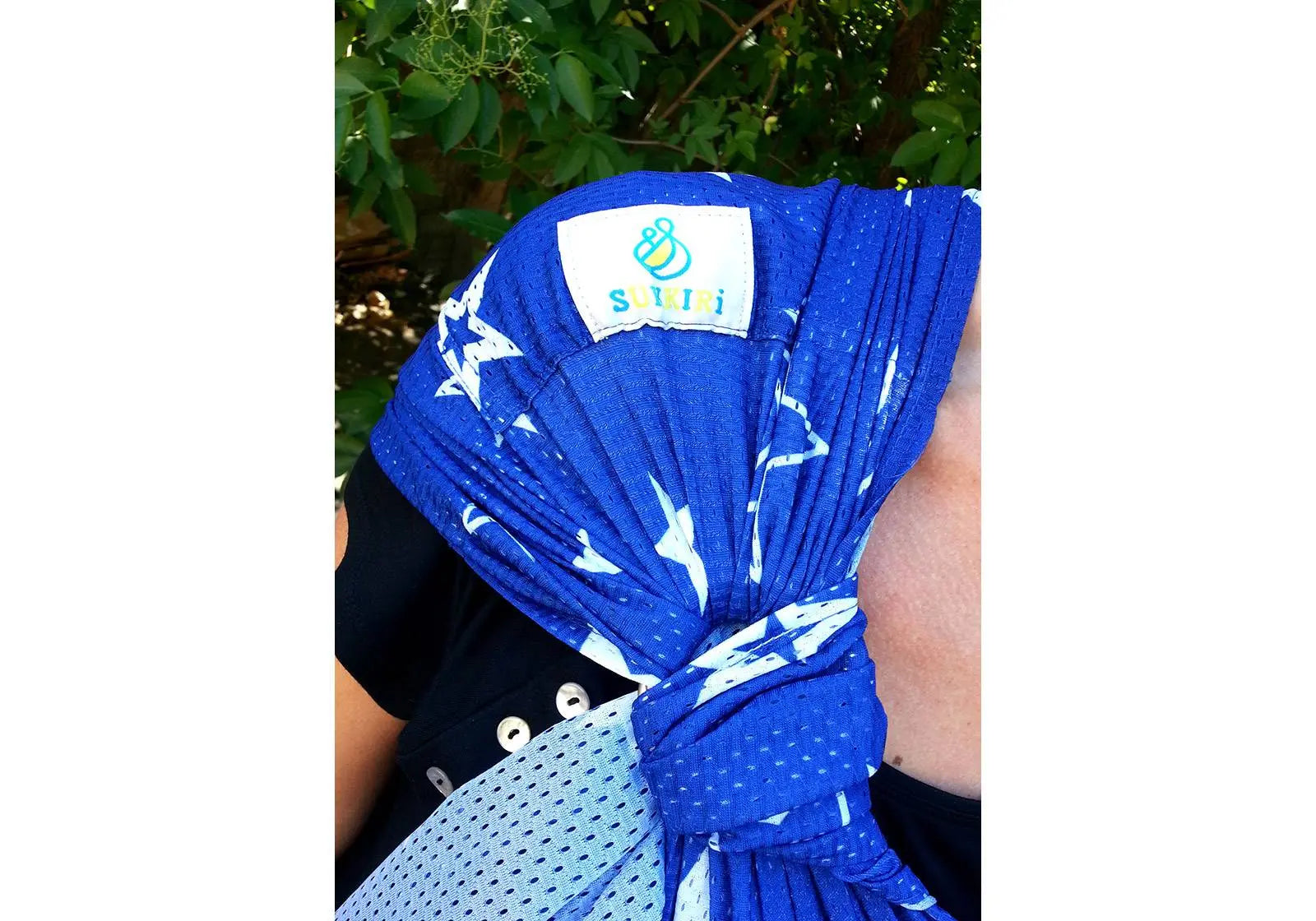 Porte-bébé Sling Sukkiri Bleu étoile blanche