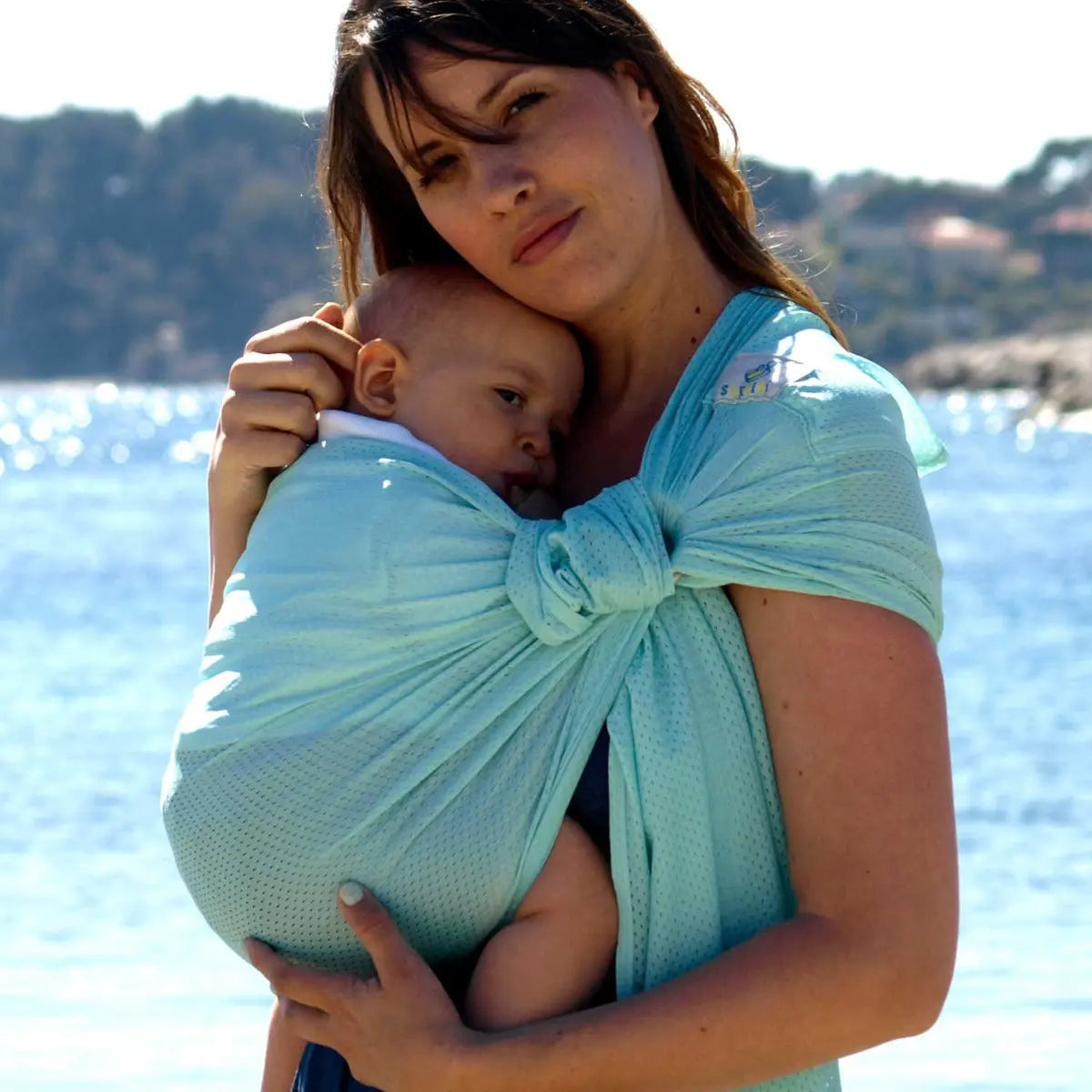Porte-bébé Sling Sukkiri Menthe