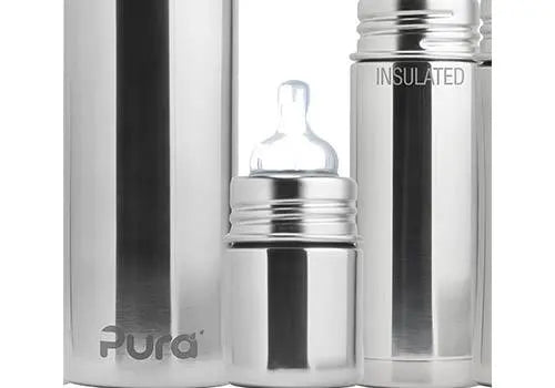 Lot de 2 tétines sans BPA en silicone Pura