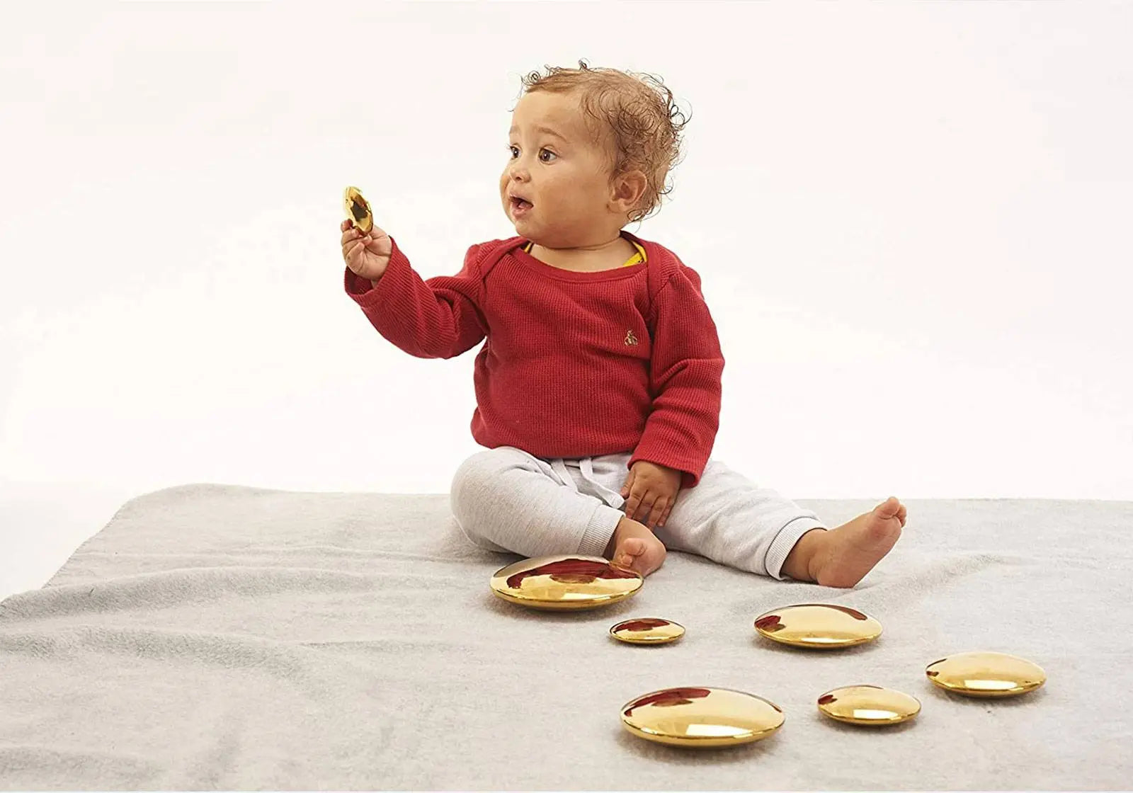 Boutons dorés réfléchissants sensoriels Tickit Tickit