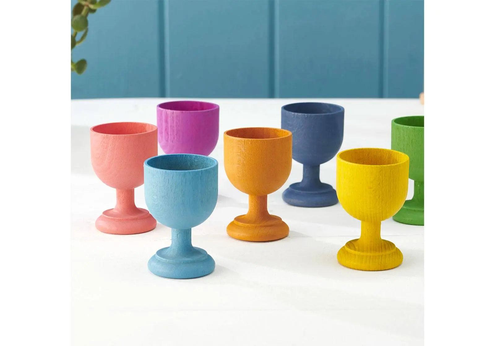 Coquetiers en bois rainbow Tickit - Lilinappy