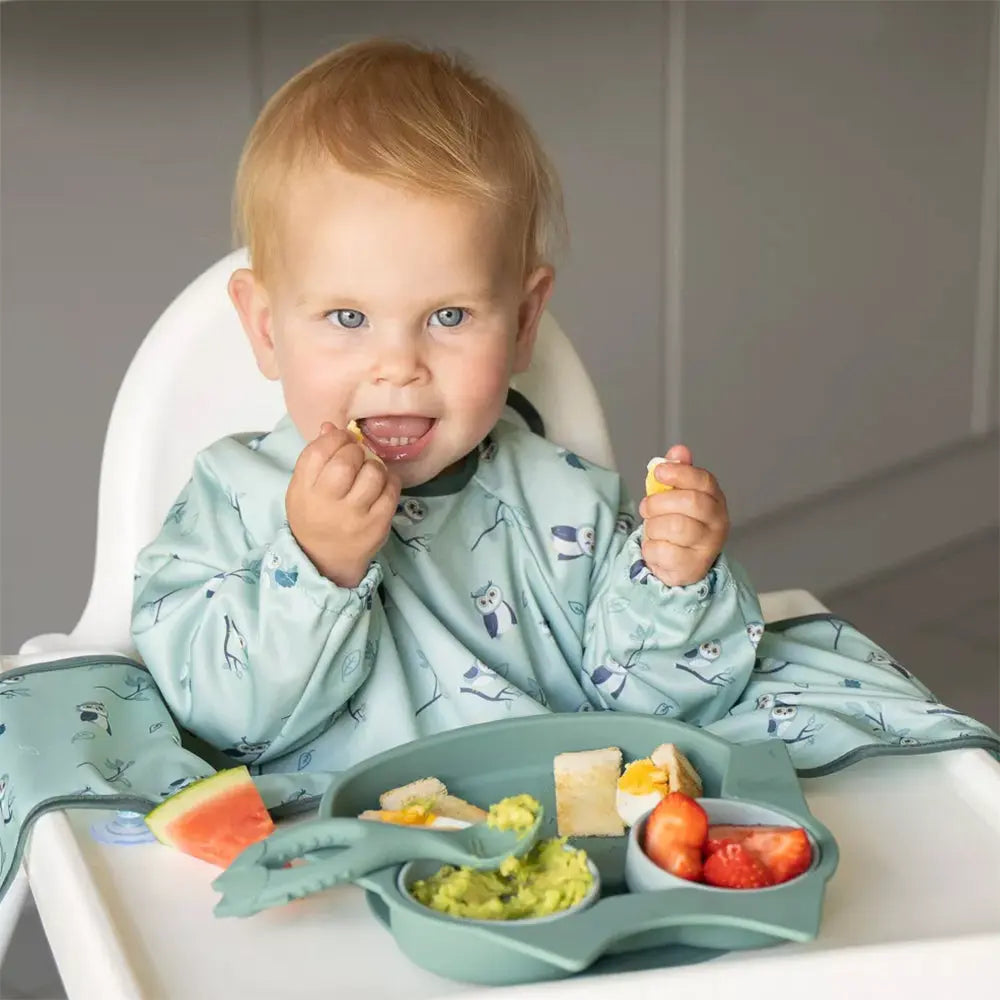 Assiette en silicone avec ventouse Titdy Tot - Hibou