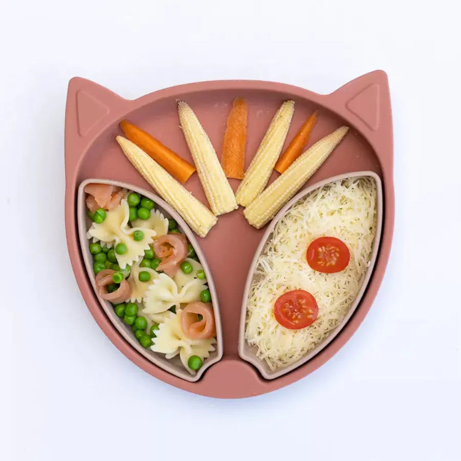 Assiette en silicone avec ventouse Titdy Tot - Renard