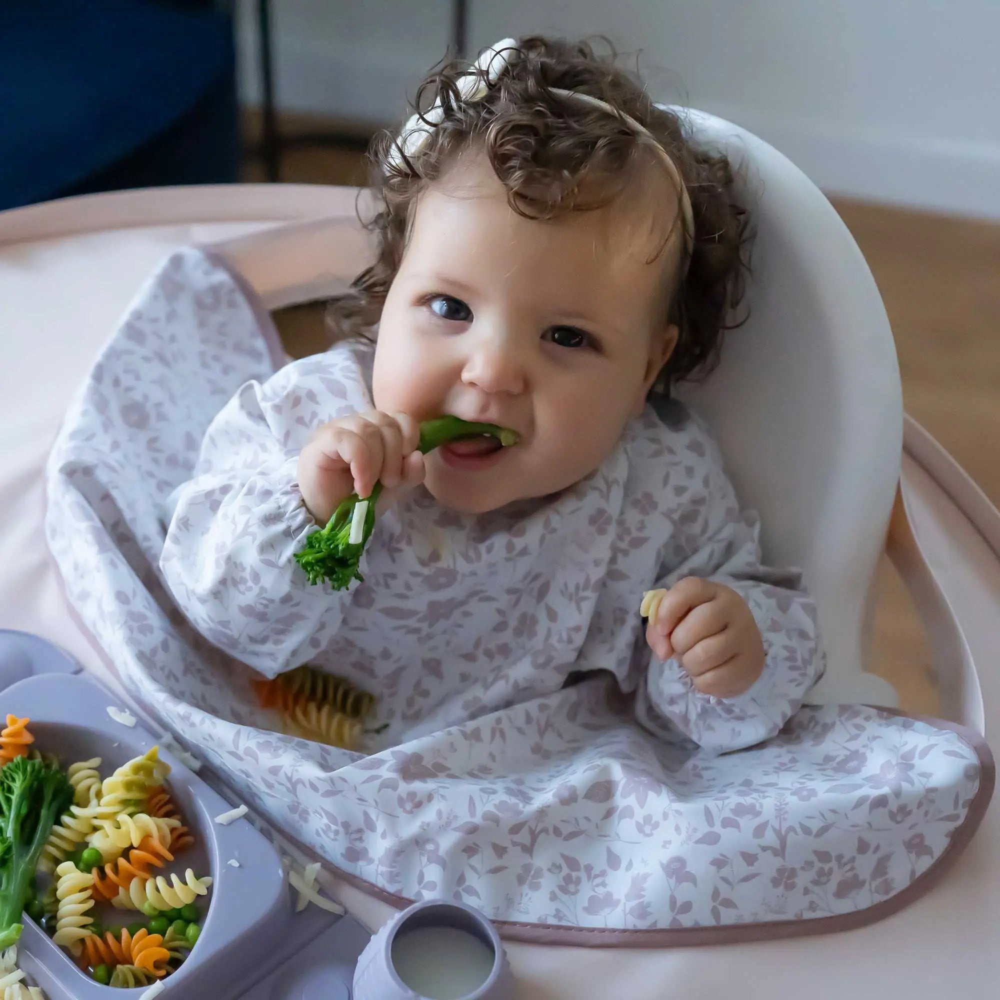 Bavoir supplémentaire pour Kit Tidy Tot - Fleur de jardin rose 