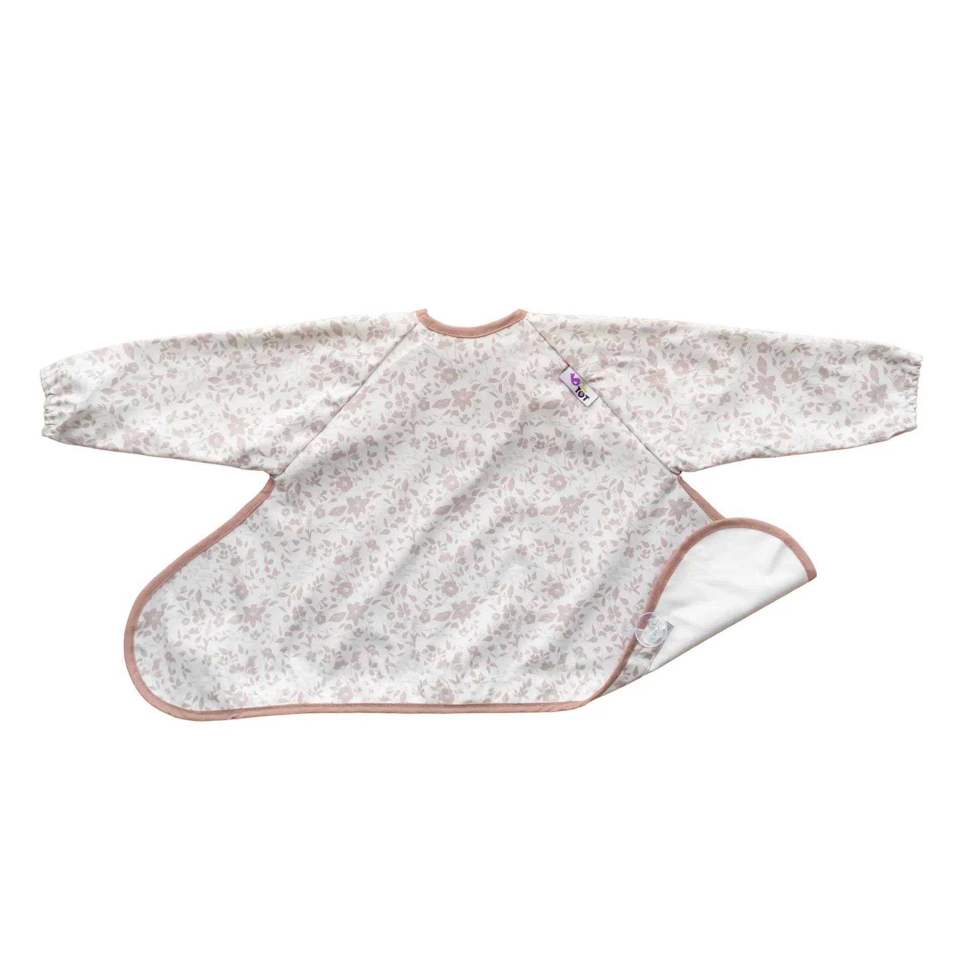 Bavoir à ventouses Cover et Catch Tidy Tot - Fleur de jardin rose 