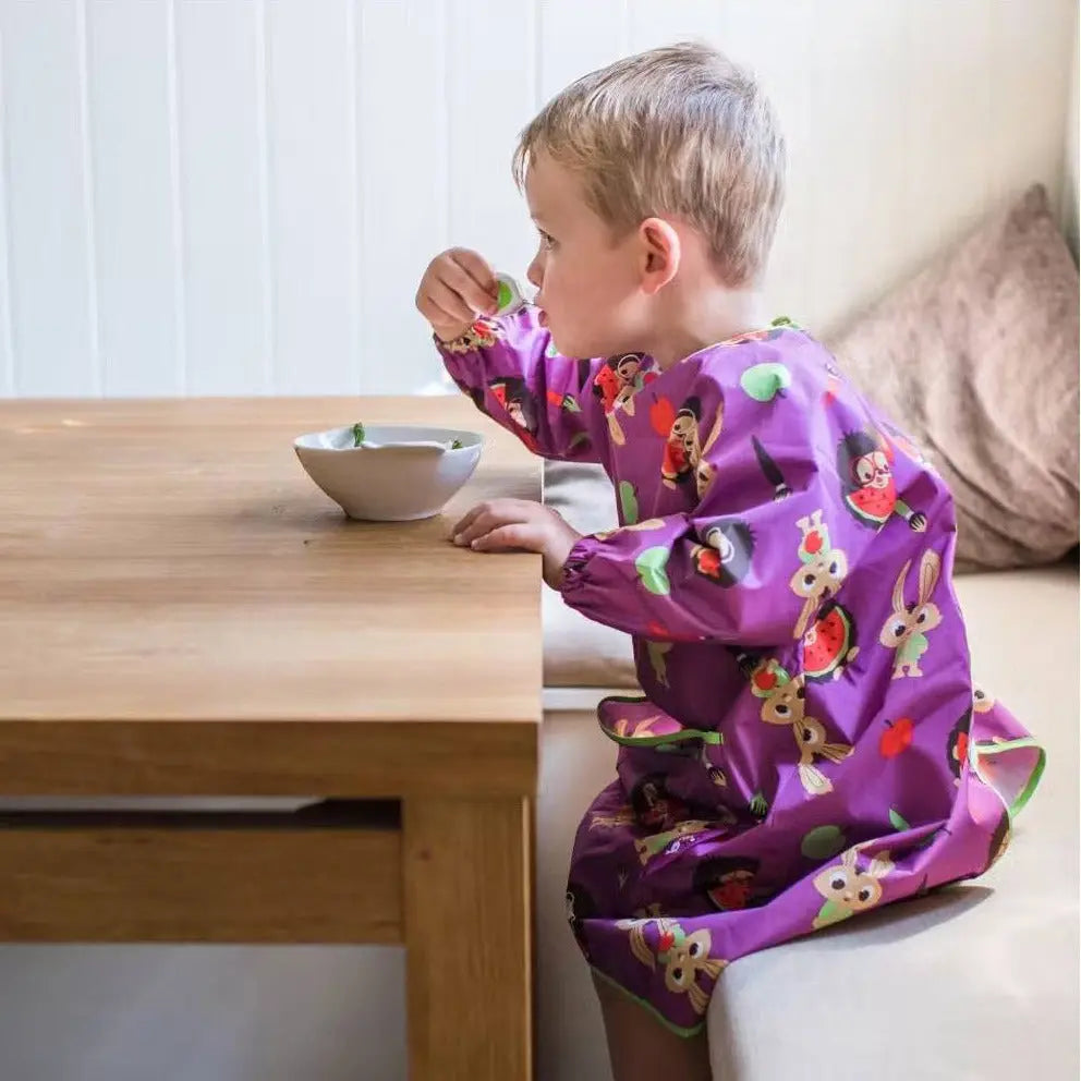 Long tablier de protection Tidy Tot - Plum purple - Lilinappy