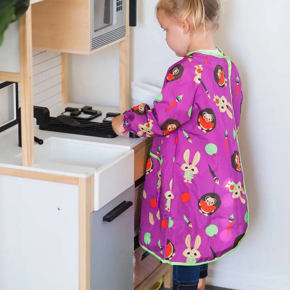 Long tablier de protection Tidy Tot - Plum purple - Lilinappy