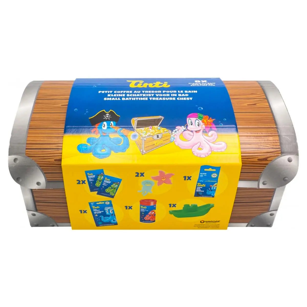 Coffre au trésor pour le Bain avec 8 produits Tinti - Lilinappy