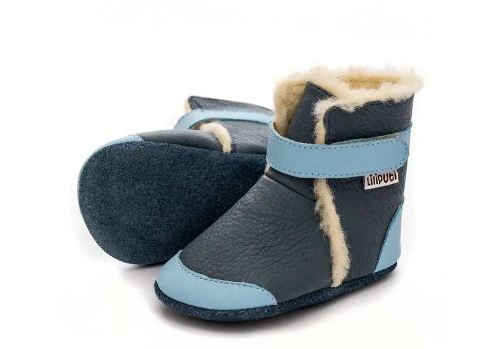 Bottines en cuir souple fourrées Liliputi - Tundra 24/36mois Liliputi