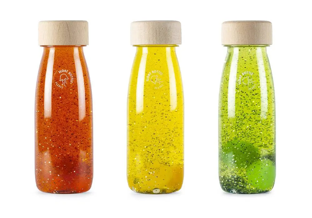 Lot de 3 bouteilles sensorielles Petit Boum coloris Twilight, idéal retour au calme