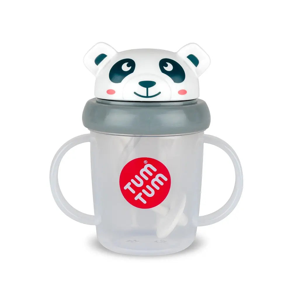 Tasse d’apprentissage avec paille Tum Tum - Panda
