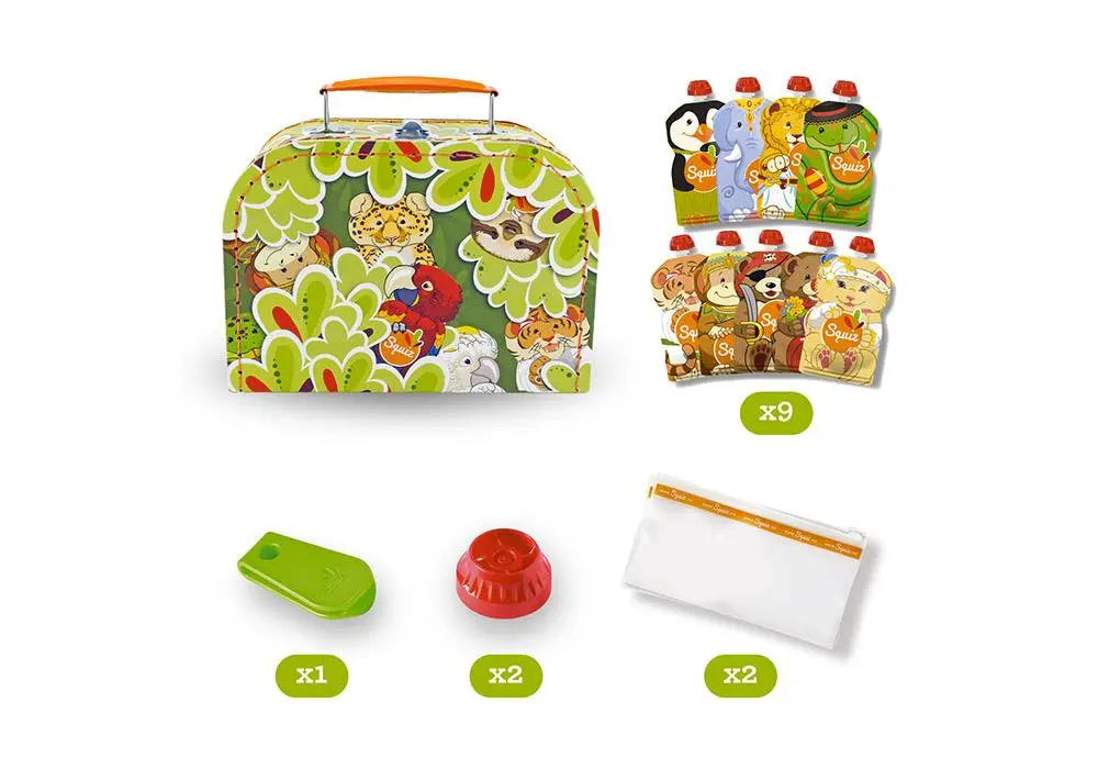 Coffret cadeau gourdes réutilisables Squiz collection Carnaval Squiz