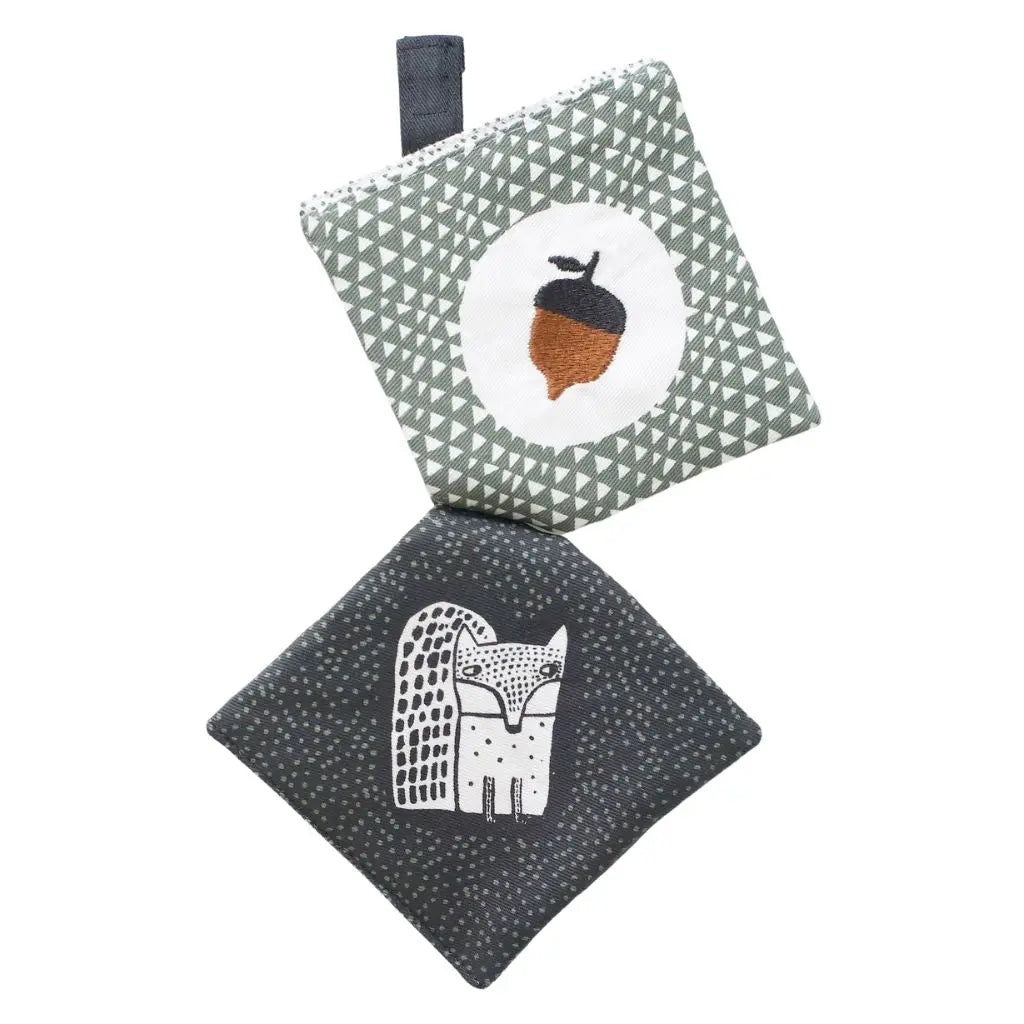 Jouet pour poussette Crinkle Pages Wee Gallery - Woodland - Lilinappy