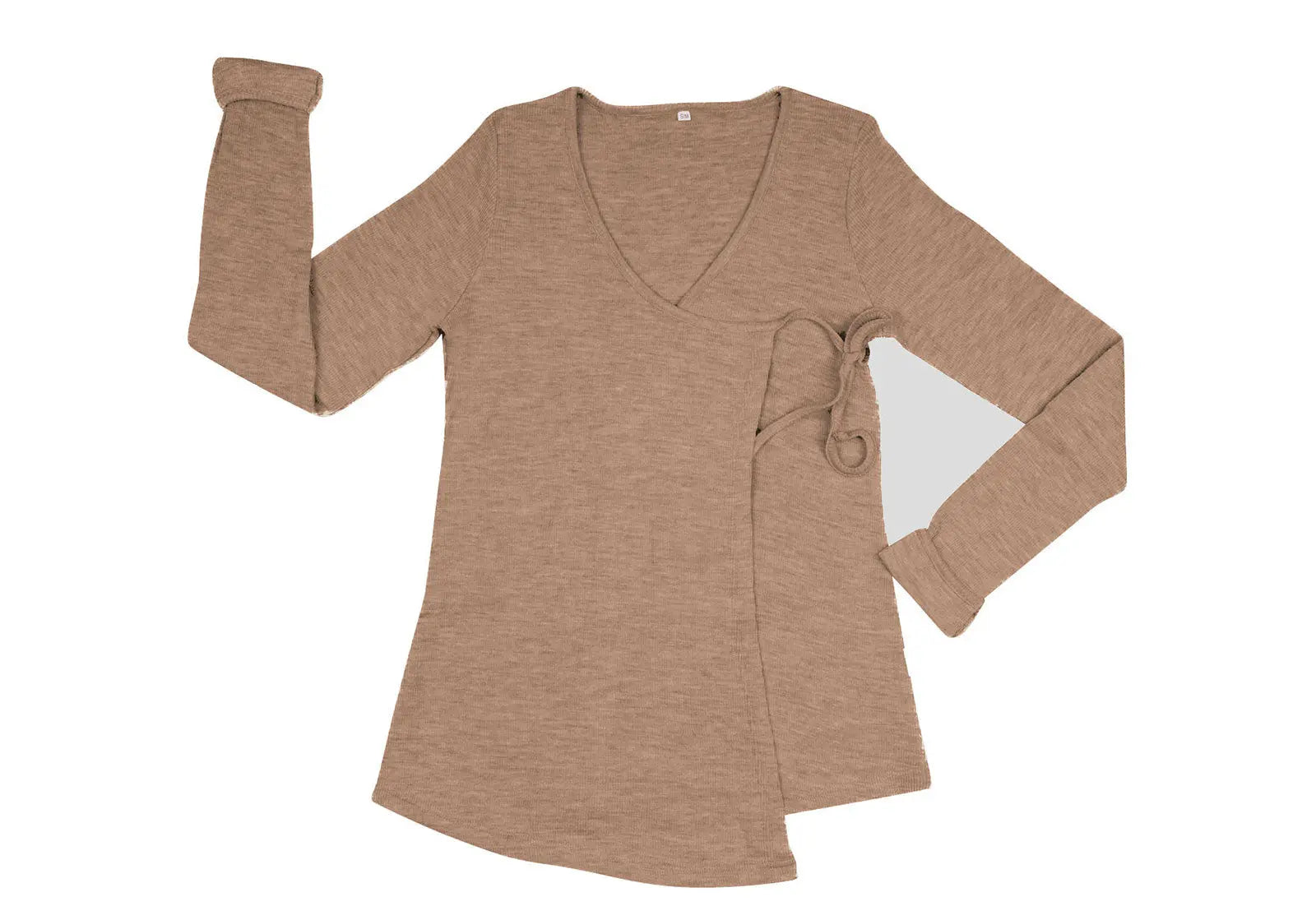 Cardigan cache-coeur pour femme en laine mérinos MaM 