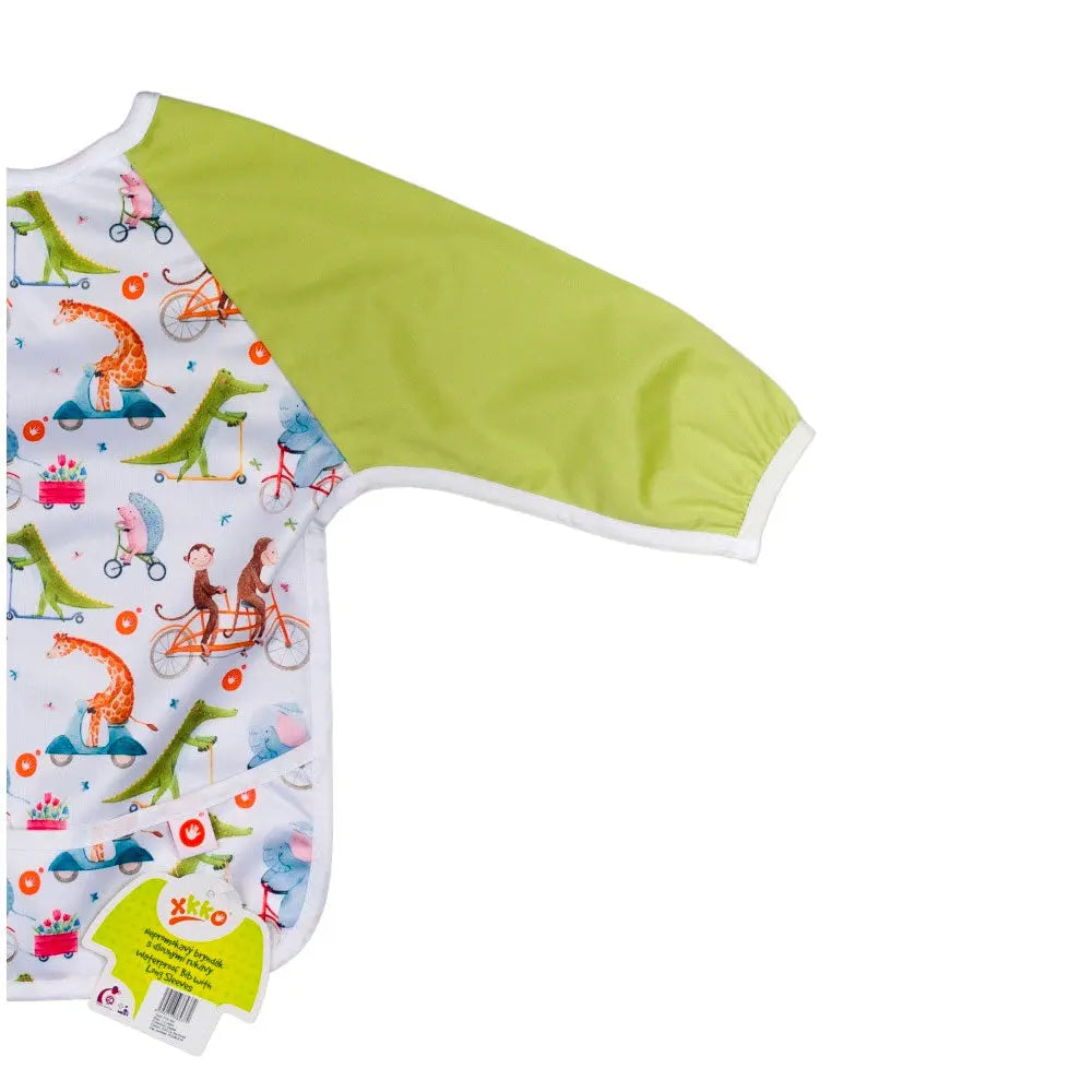 Tablier imperméable à manches longues XKKO - Zoo - Lilinappy
