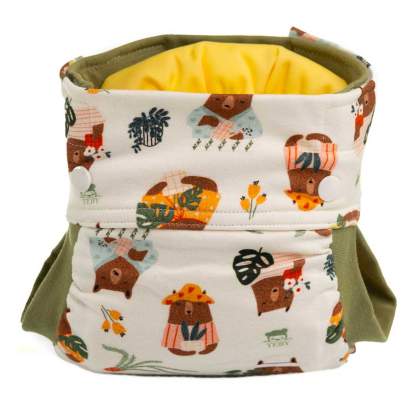 Babyland – couche-culotte en coton réutilisable, écologique, avec coquille,  housse de poche pour bébé, design ajustable, 1 pièce