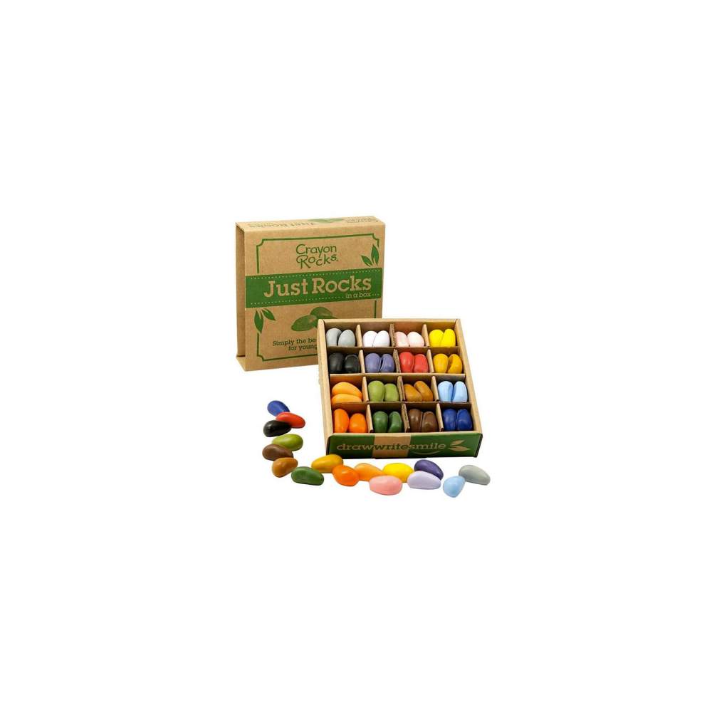 Boîte de 64 cailloux Crayons Rocks 16 couleurs