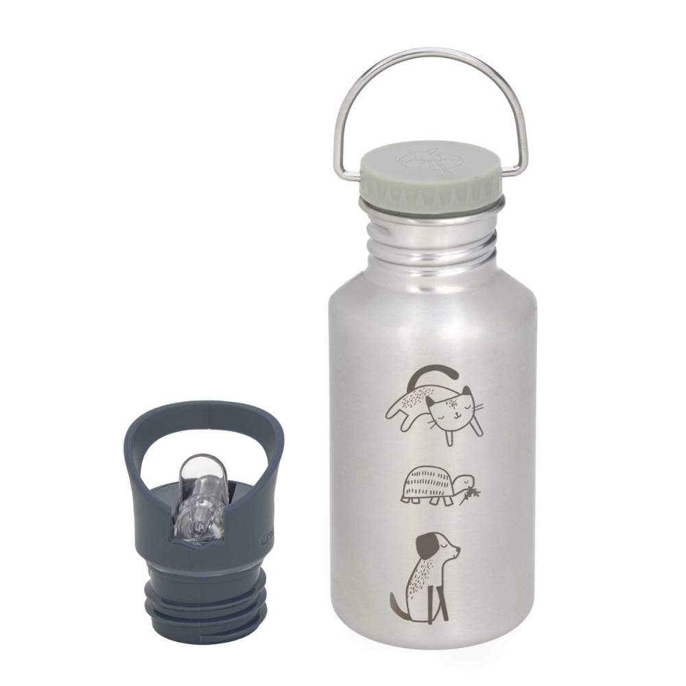 Gourde + paille sans BPA Chouette - Dehors/Gourdes et boites enfants sans  BPA - Lilooka