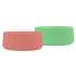 2 socles de protection en silicone Pura - Rose/vert