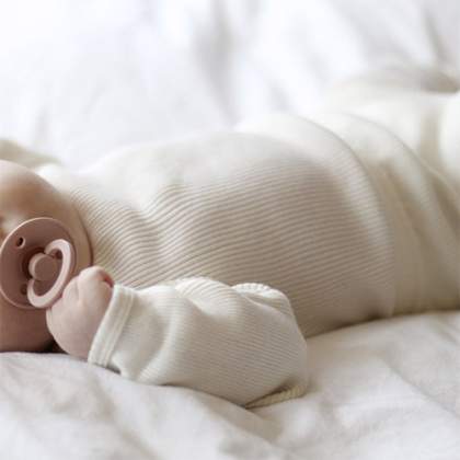 Leggings pour bébé en soie et coton Bieber Minimalisma - Tan