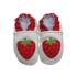 Chaussons cuir souple Carozoo - Fraises