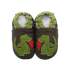 Chaussons cuir souple Carozoo - Dragon vert 